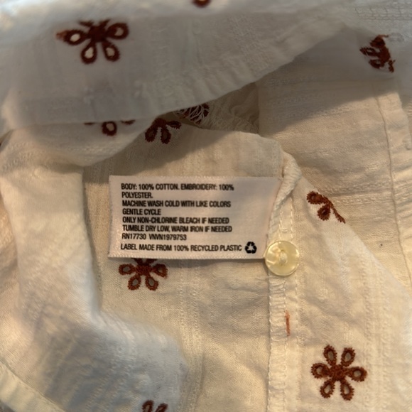 Cotton bohemian ruffled shirt - Picture 6 of 6